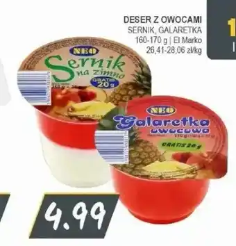 Deser z owocami Sernik NBO
