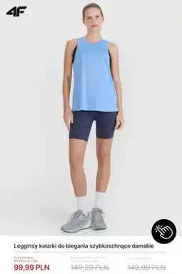4F Legginsy kolarki do biegania szybkoschnące damskie 4F oferta