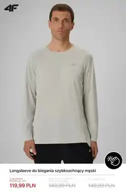 4F Longsleeve do biegania szybkoschnący męski 4F oferta