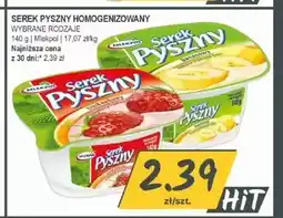 Słoneczko Serek homogenizowany truskawkowy Mlekpol Serek Pyszny oferta