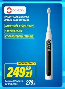 RTV EURO AGD Szczoteczka soniczna Oclean X Lite Set Szary oferta