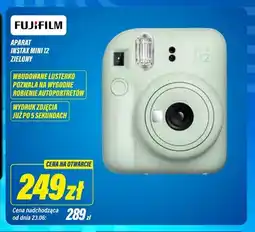 RTV EURO AGD Aparat Fujifilm Instax Mini 12 Zielony oferta
