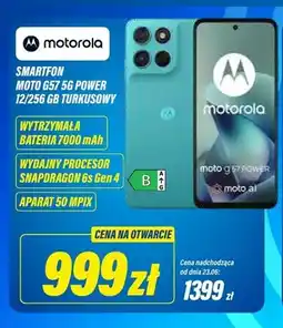 RTV EURO AGD Smartfon Motorola Moto G57 5 g Power 12/256 GB turkusowy oferta