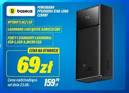 RTV EURO AGD Powerbank Baseus PPXJ080101 Star-Lord czarny oferta