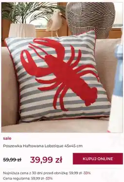Home&You Poszewka haftowana home&you Lobstique 45x45 cm oferta