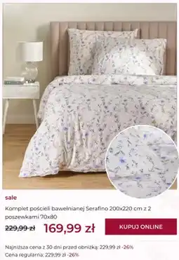 Home&You Komplet pościeli bawełnianej home&you Serafino 200x220 cm z 2 poszewkami 70x80 cm oferta