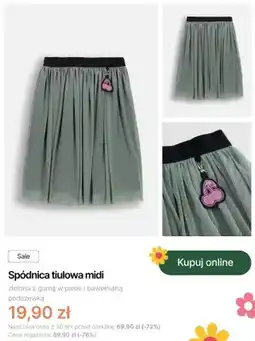 Coccodrillo Spódnica tiulowa midi Coccodrillo zielona oferta
