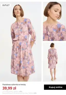 Greenpoint Sukienka pastelowa w kwiaty Greenpoint oferta