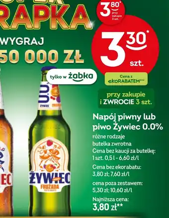 Żabka Napój piwny Żywiec oferta