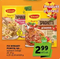 ABC Fix Winiary Pomysł na Spaghetti po bolońsku oferta