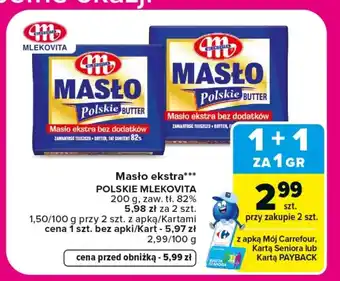 Carrefour Masło Mlekovita oferta