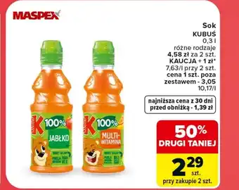 Carrefour Sok Kubuś oferta