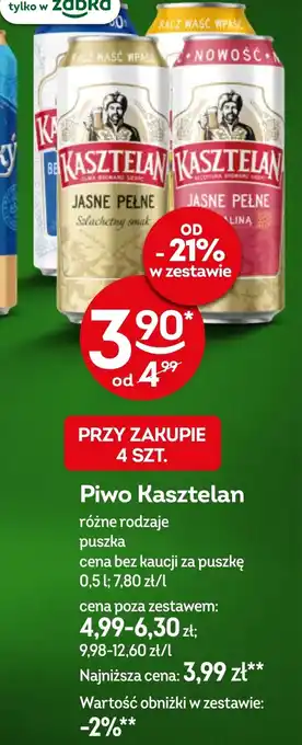 Żabka Piwo Kasztelan oferta