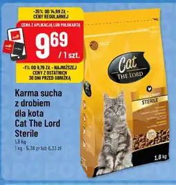 Polomarket Karma sucha dla kota z drobiem Cat The Lord Sterile oferta