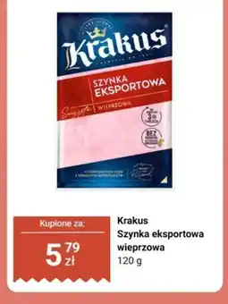 Biedronka Szynka eksportowa wieprzowa Krakus oferta