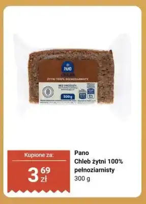 Biedronka Chleb żytni 100% pełnoziarnisty Pano oferta