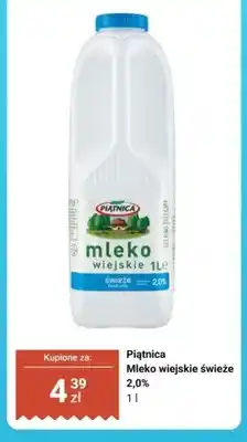 Biedronka Mleko wiejskie świeże Piątnica 2,0% oferta