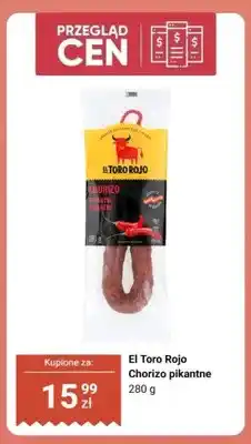 Biedronka Chorizo pikantne El Toro Rojo oferta