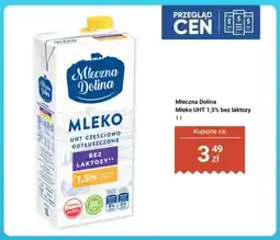 Biedronka Mleko UHT Mleczna Dolina 1,5% bez laktozy oferta