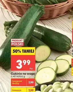 Biedronka Cukinia na wagę oferta