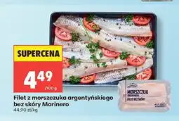 Biedronka Filet z morszczuka argentyńskiego bez skóry Marinero oferta