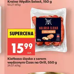 Biedronka Kiełbasa śląska z serem wędzonym Czas na Grill oferta