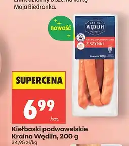 Biedronka Kiełbaski podwawelskie Kraina Wędlin oferta