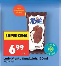 Biedronka Lody Monte Sandwich oferta
