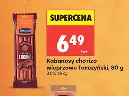 Biedronka Kabanosy chorizo wieprzowe Tarczyński oferta