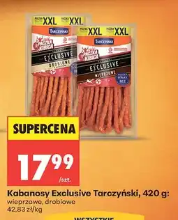 Biedronka Kabanosy Exclusive wieprzowe Tarczyński oferta