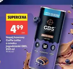 Biedronka Napój kawowy Caffe Latte o smaku jagodzianki GBS oferta