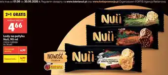 Biedronka Lody na patyku Nuii Salted Caramel & Australian Macadamia oferta