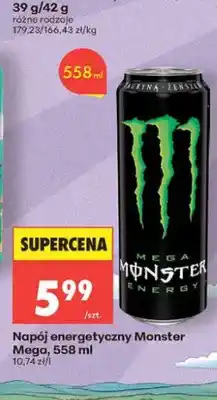 Biedronka Napój energetyczny Monster Mega oferta