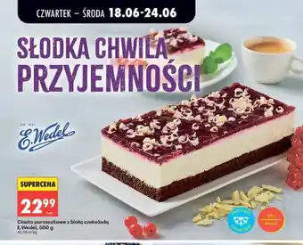 Biedronka Ciasto porzeczkowe z białą czekoladą E.Wedel oferta