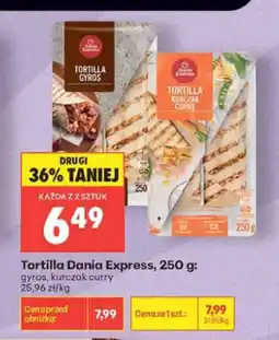 Biedronka Tortilla Dania Express kurczak curry oferta
