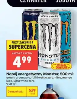 Biedronka Napój energetyczny Monster Green oferta