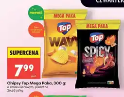 Biedronka Chipsy Top Mega Paka pikantne oferta