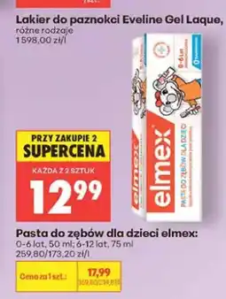 Biedronka Pasta do zębów dla dzieci Elmex 6-12 lat oferta