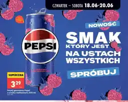 Biedronka Napój gazowany Pepsi o smaku malinowym oferta
