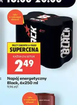 Biedronka Napój energetyczny Black 6-pak oferta