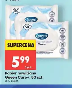 Biedronka Papier nawilżany Queen Care+ oferta
