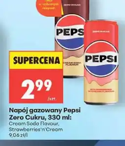 Biedronka Napój gazowany Pepsi Zero Cukru Strawberries'n'Cream oferta