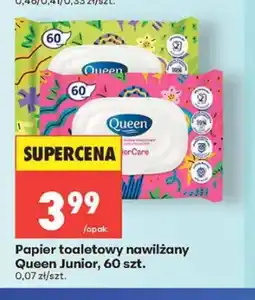Biedronka Papier toaletowy nawilżany Queen Junior oferta