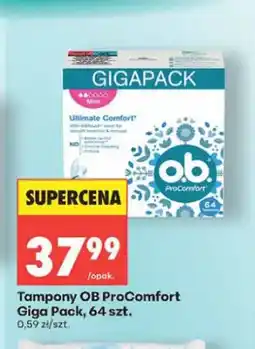 Biedronka Tampony OB ProComfort Giga Pack 64 szt oferta