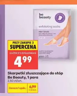Biedronka Skarpetki złuszczające do stóp Be Beauty oferta