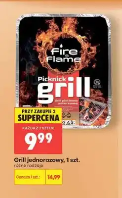 Biedronka Grill jednorazowy Fire & Flame oferta