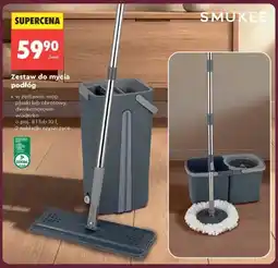 Biedronka Zestaw do mycia podłóg z mopem obrotowym Smukee oferta