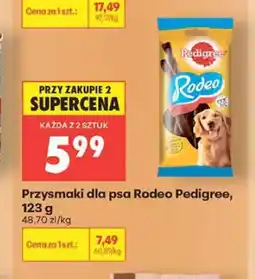 Biedronka Przysmaki dla psa Pedigree Rodeo z wołowiną oferta