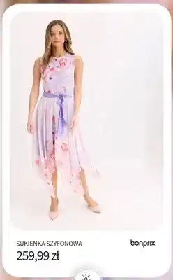 BonPrix Sukienka szyfonowa Bonprix oferta