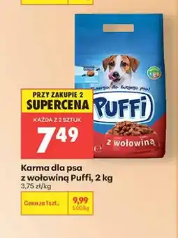 Biedronka Karma dla psa Puffi z wołowiną oferta